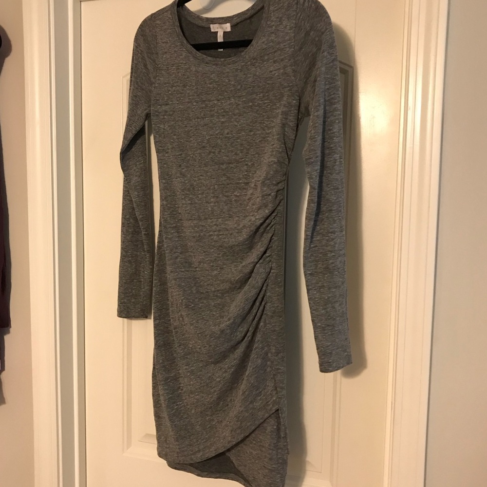 Leith heather grey bodycon dress
